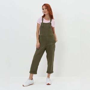 Aerie | Tie Shoulder Cropped Overalls